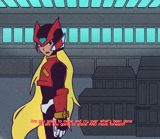 Mega Man Zero Fake Anime Still